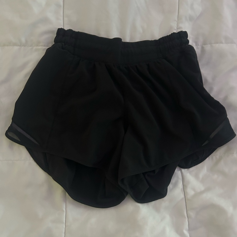 Black Lululemon hotty hot shorts